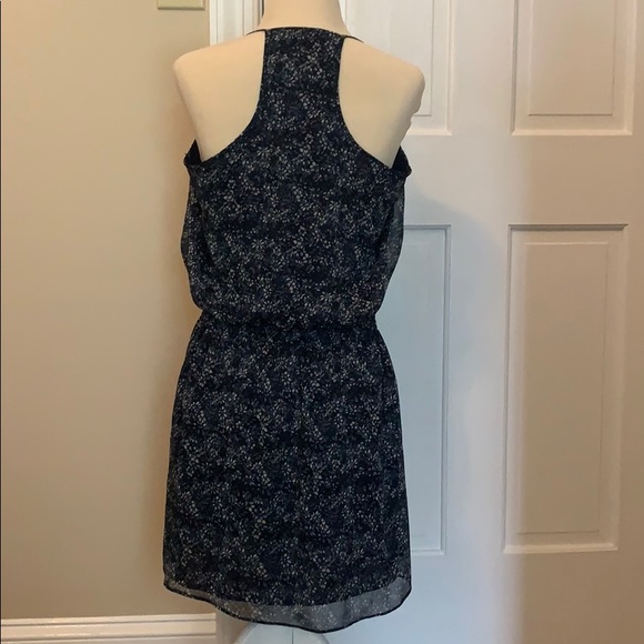 Express Navy Floral Dress - Picture 2 of 5